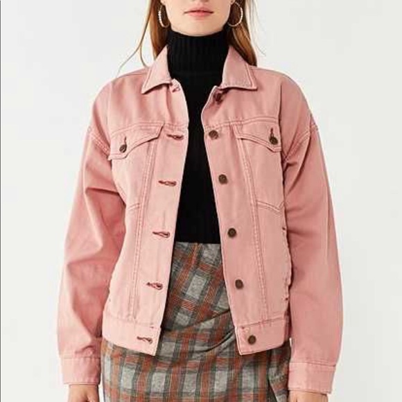 bdg pink denim jacket